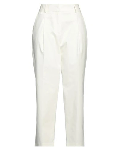 Aniye By Woman Pants White Size M Cotton, Polyester, Elastane