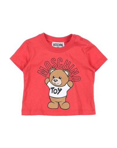 Moschino Baby Newborn T-shirt Red Size 3 Cotton