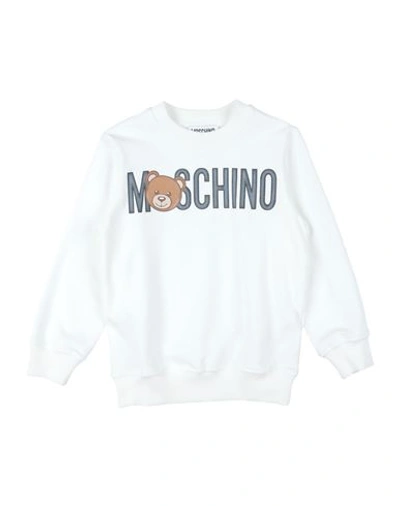 Moschino Kid Babies'  Toddler Sweatshirt Ivory Size 5 Cotton, Elastane In White