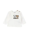 Moschino Baby Newborn T-shirt White Size 3 Cotton