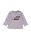 Moschino Baby Newborn T-shirt Lilac Size 3 Cotton In Purple