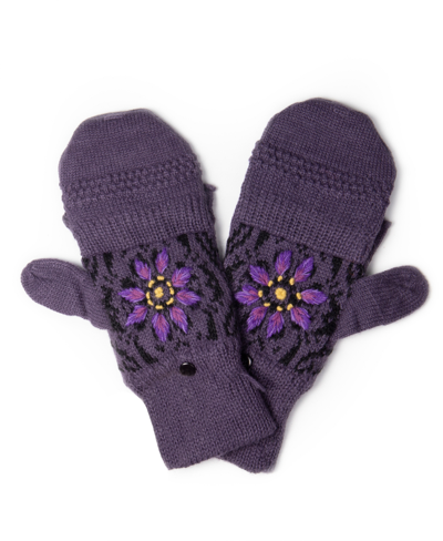 Simply Natural Women's Glittens Gloves In Purple