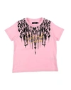 CAVALLI CLASS CAVALLI CLASS TODDLER BOY T-SHIRT PINK SIZE 4 COTTON, ELASTANE