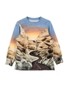 Scotch & Shrunk Toddler Boy Sweatshirt Sky Blue Size 6 Cotton, Elastane In Blue