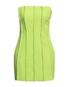 Les Bourdelles Des Garçons Woman Mini Dress Acid Green Size 6 Polyester, Elastane