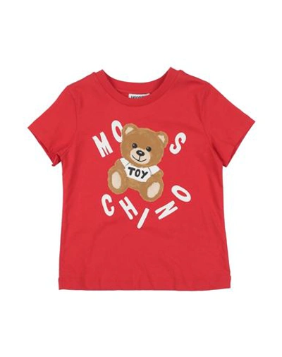 Moschino Kid Babies'  Toddler T-shirt Red Size 5 Cotton