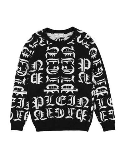 Philipp Plein Babies'  Toddler Boy Sweater Black Size 6 Viscose, Polyamide, Wool, Cashmere