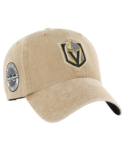 47 Brand Men's ' Khaki Vegas Golden Knights Earldor Clean Up Adjustable Hat