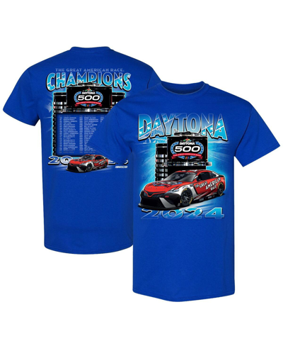 Checkered Flag Sports Men's  Blue 2024 Daytona 500 Champions T-shirt
