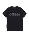 Adidas Originals Adidas Toddler Girl T-shirt Black Size 7 Cotton In Black