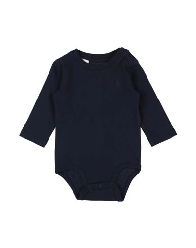 Polo Ralph Lauren Cotton Jersey Long-sleeve Bodysuit Newborn Boy Baby Bodysuit Midnight Blue Size 3