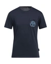 Napapijri Man T-shirt Midnight Blue Size S Cotton