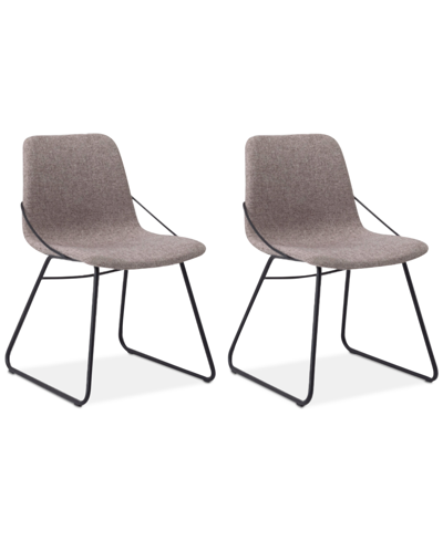 Eq3 Raydon 2pc Minimalist Chair Set In Grey