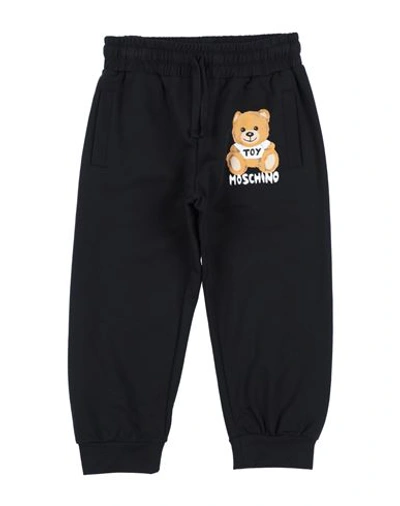 Moschino Kid Babies'  Toddler Pants Black Size 6 Cotton, Elastane