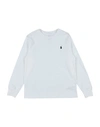 Polo Ralph Lauren Babies'  Cotton Jersey Long-sleeve Tee Toddler Boy T-shirt White Size 5 Cotton