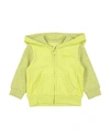 Guess Babies'  Newborn Girl Sweatshirt Acid Green Size 3 Cotton, Polyester