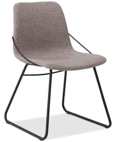 Eq3 Raydon Minimalist Side Chair In Grey