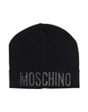 Moschino Kid Babies'  Toddler Girl Hat Black Size 4 Wool, Acrylic, Polyester