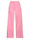 Aniye By Woman Pants Fuchsia Size M Cotton, Polyester, Elastane In Pink