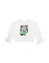 Relish Toddler Girl Sweatshirt White Size 6 Cotton, Elastane In White