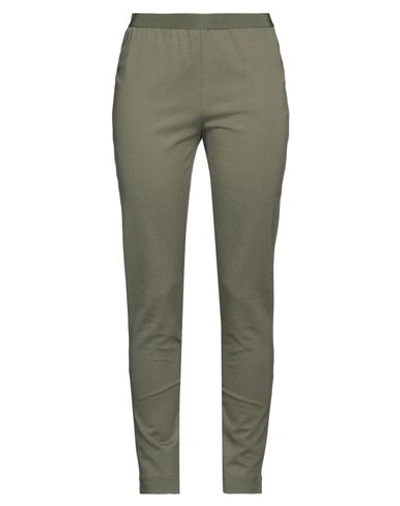 LIVIANA CONTI LIVIANA CONTI WOMAN LEGGINGS SAGE GREEN SIZE 6 VISCOSE, POLYAMIDE, ELASTANE