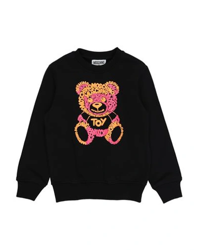Moschino Kid Babies'  Toddler Sweatshirt Black Size 6 Cotton, Elastane