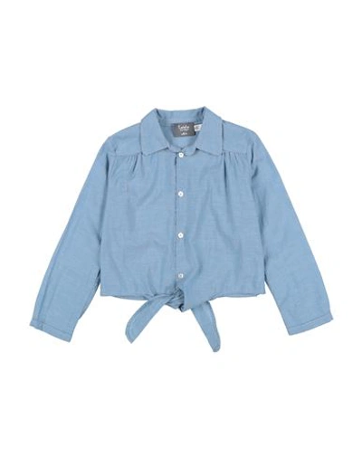 Tocoto Vintage Babies'  Toddler Girl Shirt Light Blue Size 4 Cotton