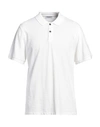 Dondup Man Polo Shirt Ivory Size L Cotton In White