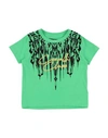 Cavalli Class Babies'  Toddler Boy T-shirt Green Size 4 Cotton, Elastane