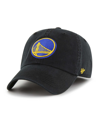 47 BRAND MEN'S '47 BRAND BLACK GOLDEN STATE WARRIORS CLASSIC FRANCHISE FITTED HAT