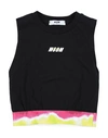 Msgm Toddler Girl T-shirt Black Size 6 Cotton In Black