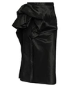 Maison Margiela Woman Midi Skirt Black Size 4 Cotton, Acetate, Polyester