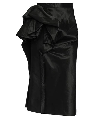 Maison Margiela Woman Midi Skirt Black Size 4 Cotton, Acetate, Polyester In Black