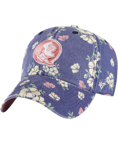 47 Brand Women's ' Navy Florida State Seminoles Primrose Clean Up Adjustable Hat