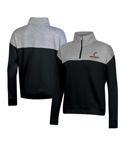 Champion Women's  Black Cincinnati Bearcats Color-blocked Quarter-zip Sweatshirt