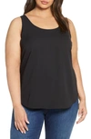 Nic + Zoe Wanderer Tank In Black Onyx