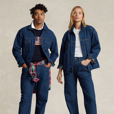 Ralph Lauren Reclaimed Denim Trucker Jacket In Mccurdy Wash