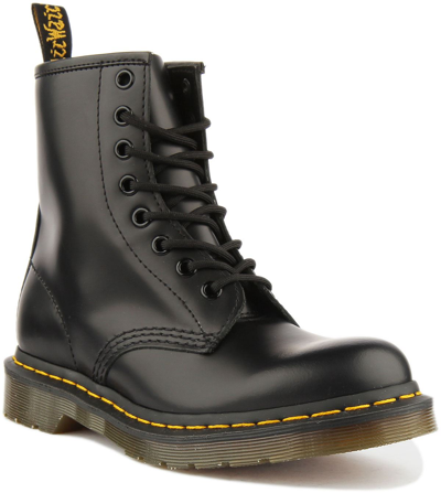 Pre-owned Dr. Martens' Dr Martens 1460 Smoth Schnürer 8 Ösen Stiefel In Schwarz Grösse Uk 3 - 12