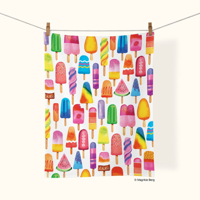 Werkshoppe Popsicle Party | Cotton Tea Towel In Multi