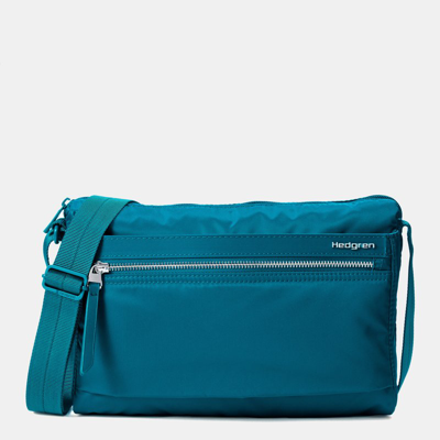 Hedgren Eye Rfid Medium Shoulder Bag Oceanic Blue In Green