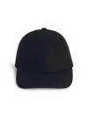 791 Black Cotton Cap In Black
