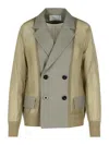 791 Green Cotton Blend Blazer In Green