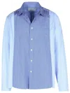 791 Light Blue Cotton Shirt In Blue