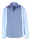 791 Light Blue Cotton Shirt In Light Blue