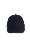 791 Black Cotton Cap In Black