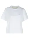 791 White Cotton T-shirt In White
