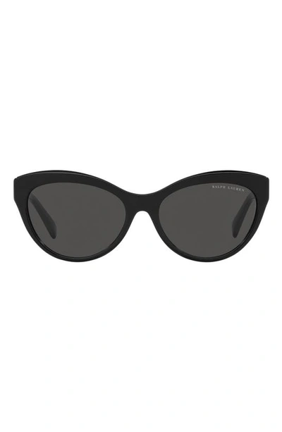Polo Ralph Lauren 56mm Cat Eye Sunglasses In Black