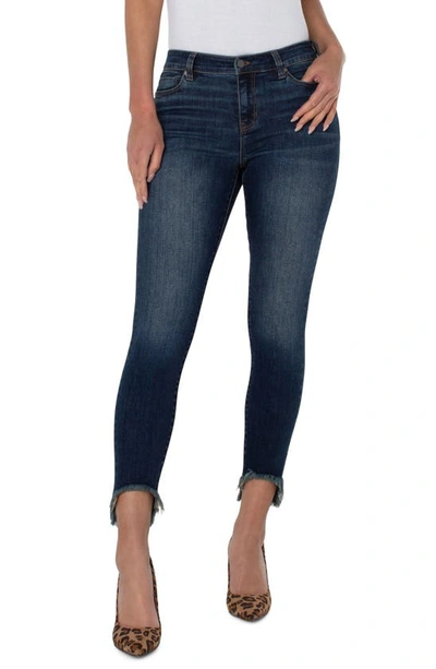 Liverpool Los Angeles Petites Piper Hugger Mid Rise Skinny Jeans In Gleason