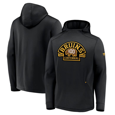 Fanatics Branded Black Boston Bruins Centennial Authentic Pro Pullover Hoodie