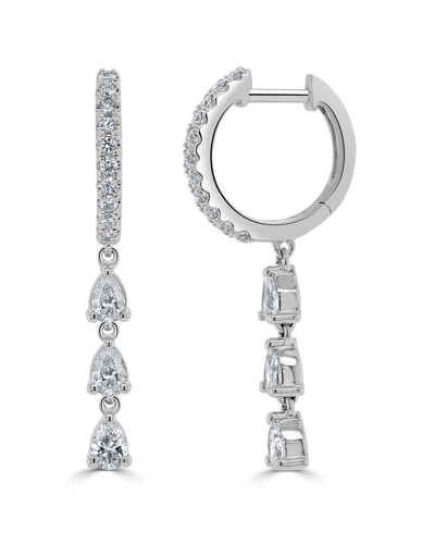 Sabrina Designs 14k 0.81 Ct. Tw. Diamond Drop Earrings In White